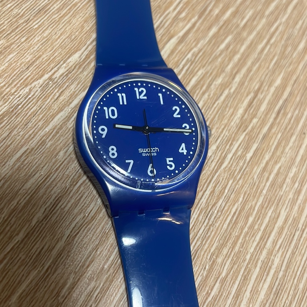 Swatch watch - vintage - blue